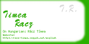timea racz business card